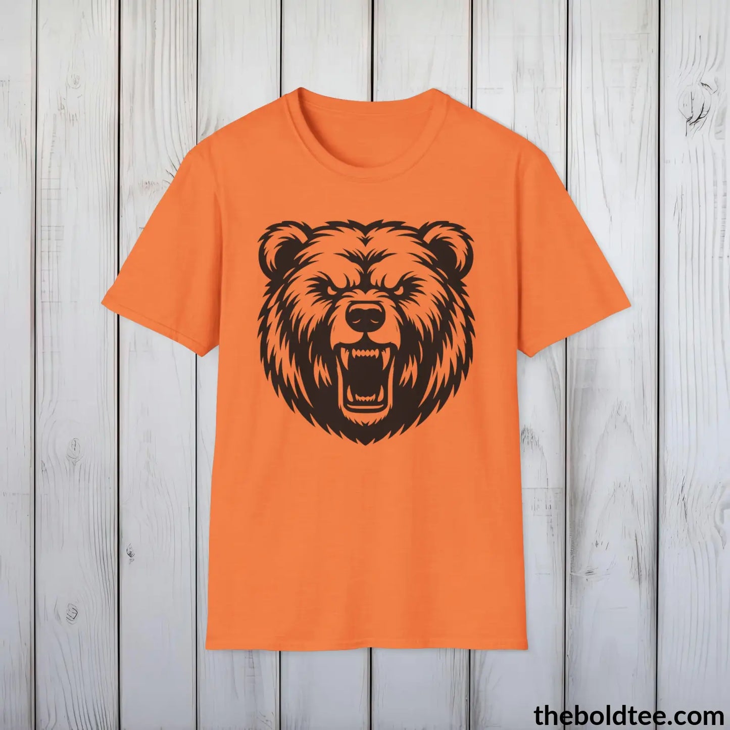 Bear Tee - Casual, Sustainable & Soft Cotton Crewneck Unisex T-Shirt - 9 Bold Colors