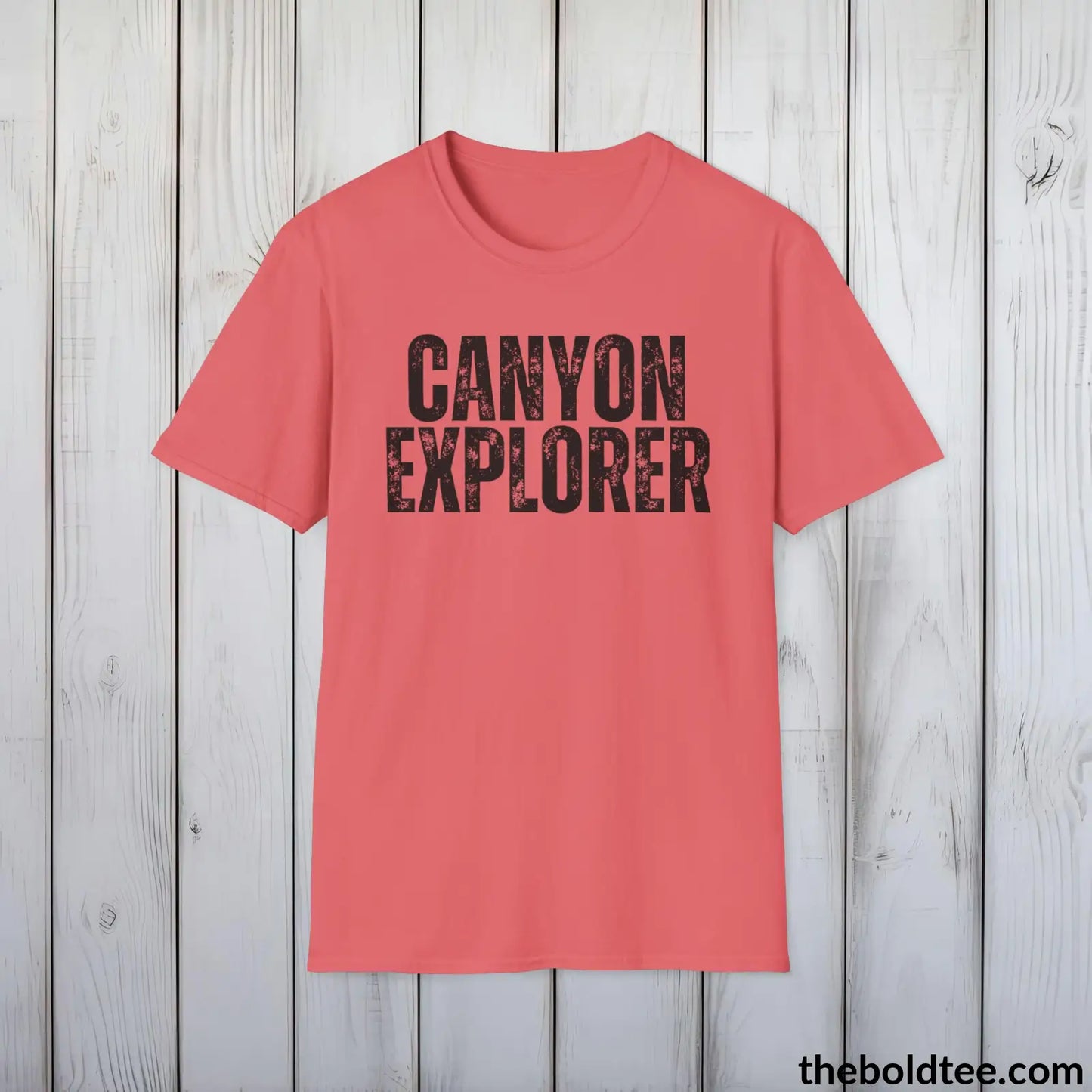 CANYONE EXPLORER Hiking Tee - Sustainable & Soft Cotton Crewneck Unisex T-Shirt - 8 Trendy Colors