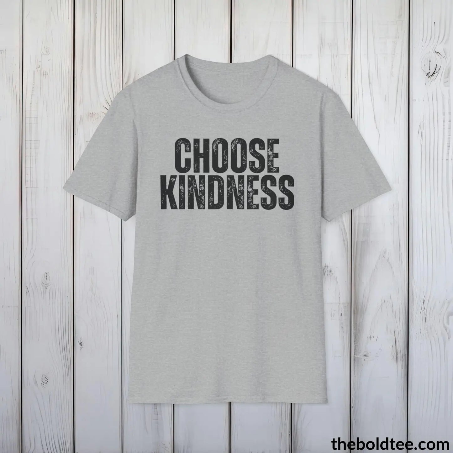 CHOOSE KINDNESS Mental Health Awareness Tee - Soft Cotton Crewneck Unisex T-Shirt - 8 Trendy Colors