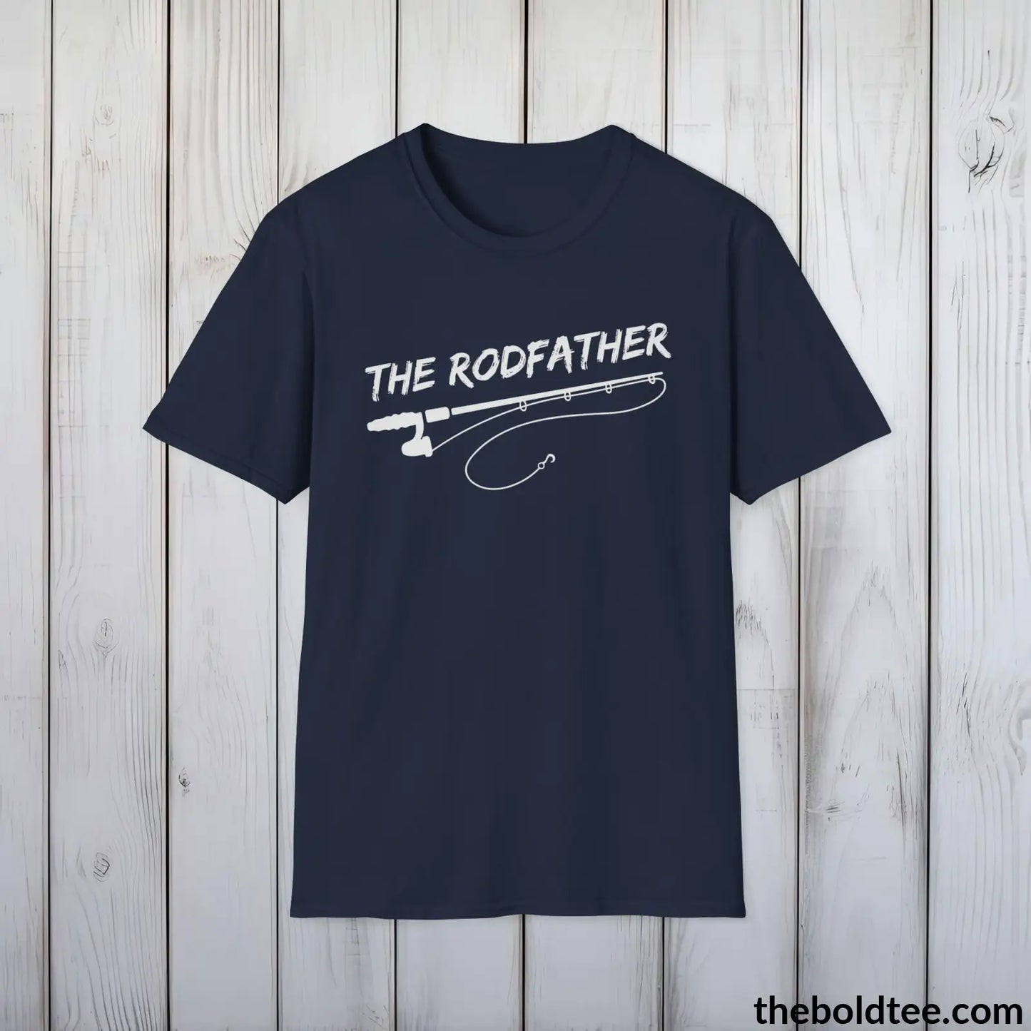 Epic "The Rodfather" Fishing T-Shirt - Fishing Gift For Fishermen - Premium Fishing Graphic Tee - Sport Fishing T-Shirt - 9 Colors Available