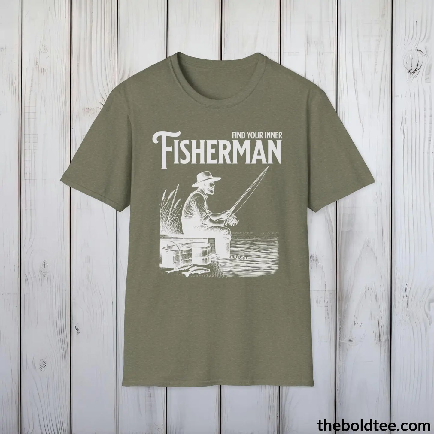 Find Your Inner Fisherman T-Shirt - Premium Fishing Graphic Tee - Fishing Gift For Fishermen - Sport Fishing T-Shirt - 9 Colors Available