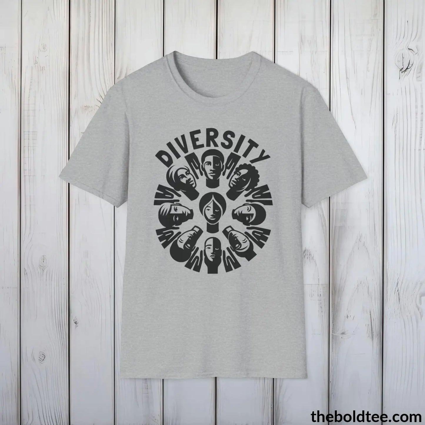 Diversity Awareness Tee - Sustainable & Soft Cotton Crewneck Unisex T-Shirt - 8 Trendy Colors