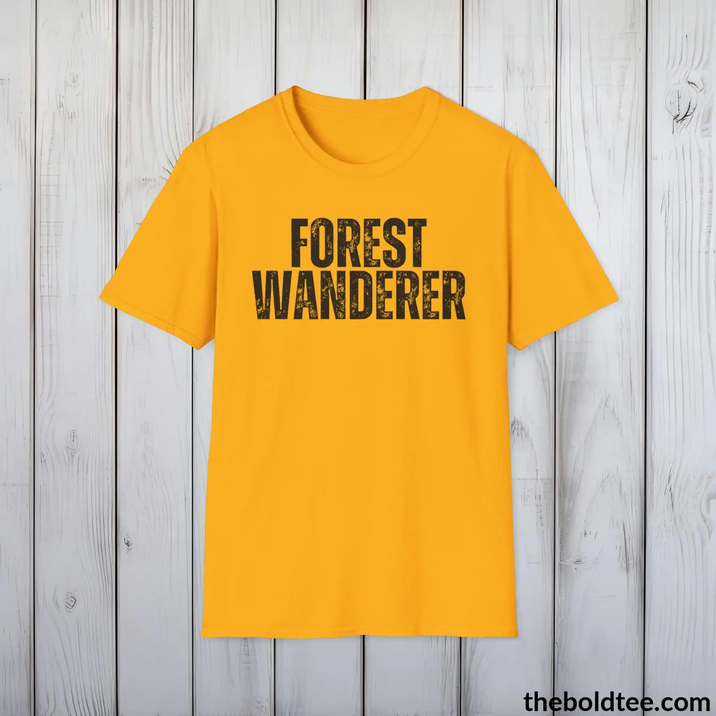 FOREST WANDERER Hiking Tee - Sustainable & Soft Cotton Crewneck Unisex T-Shirt - 8 Trendy Colors