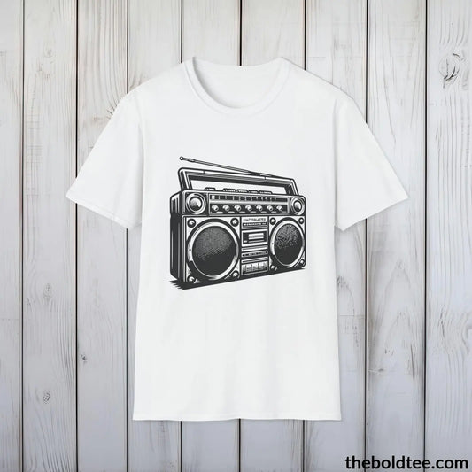 Cool 80s Hip Hop Swagger Tee - Premium Soft Cotton Crewneck Unisex T-Shirt - 8 Trendy Colors