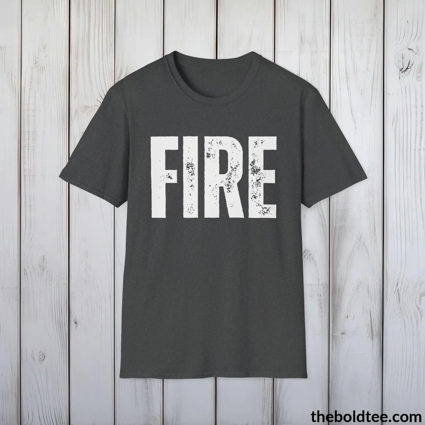 FIRE Tee - Bold Urbnan Cotton T-Shirt - 9 Epic Colors Available