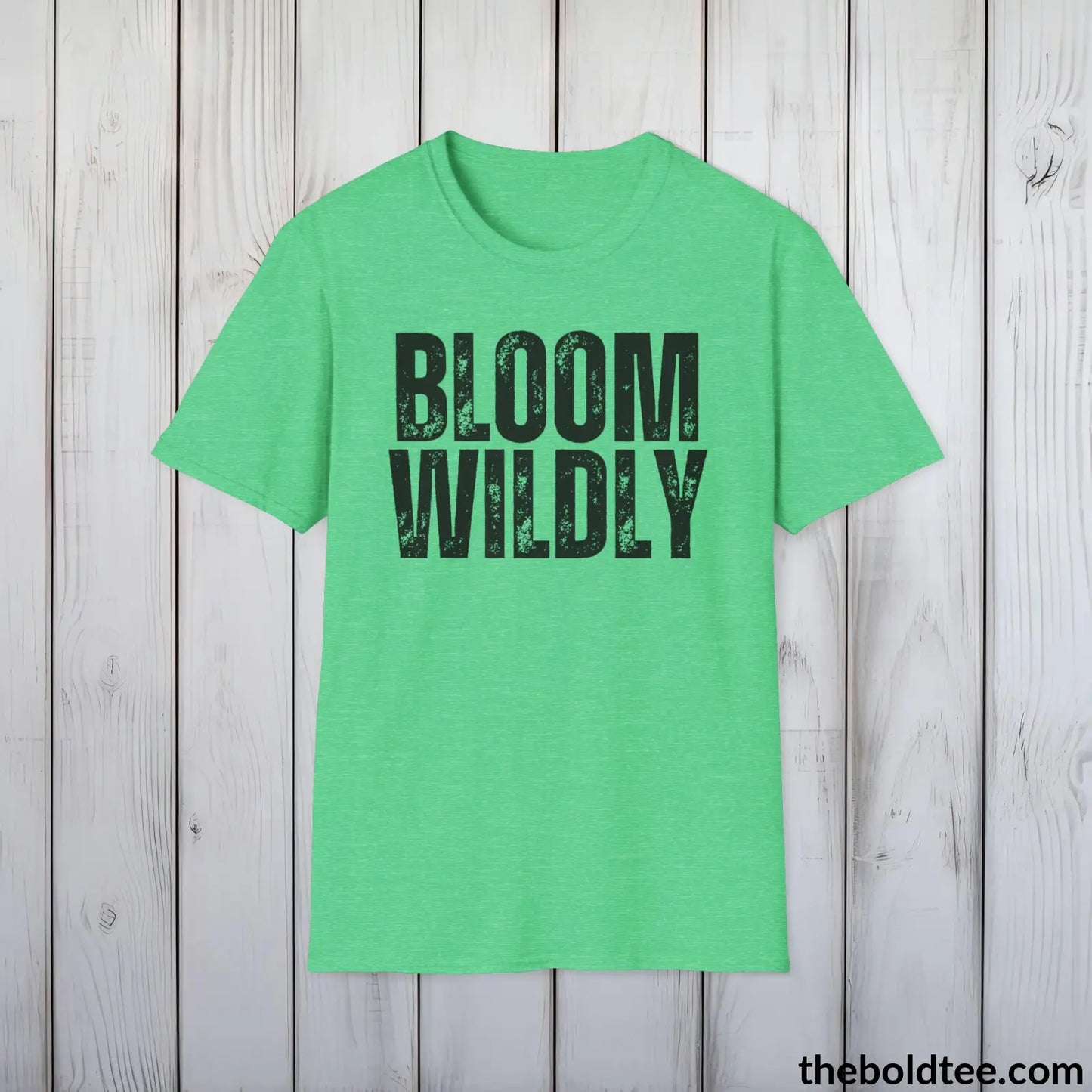 BLOOM WILDLY Gardening Tee - Soft & Strong Cotton Crewneck Unisex T-Shirt - 8 Trendy Colors