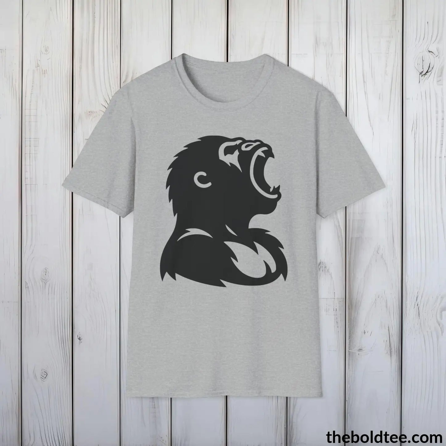 Badass Gorilla Tee - Bold Urban Cotton T-Shirt - 9 Bright Colors Available