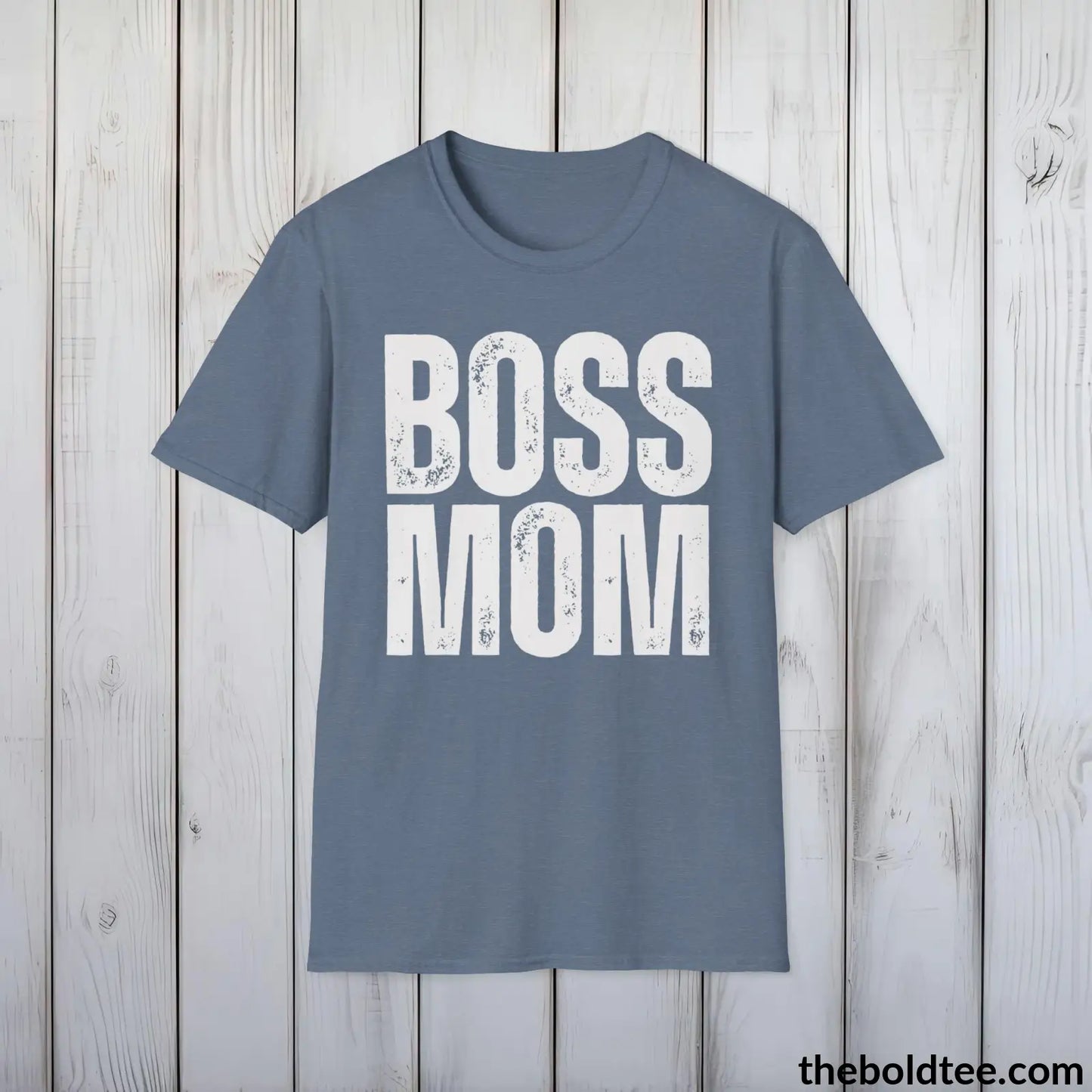 Boss Mom Tee | Empowered Mom Classic Cotton Tee | Perfect Mom Gift | Soft & Versatile | 9 Colors Available