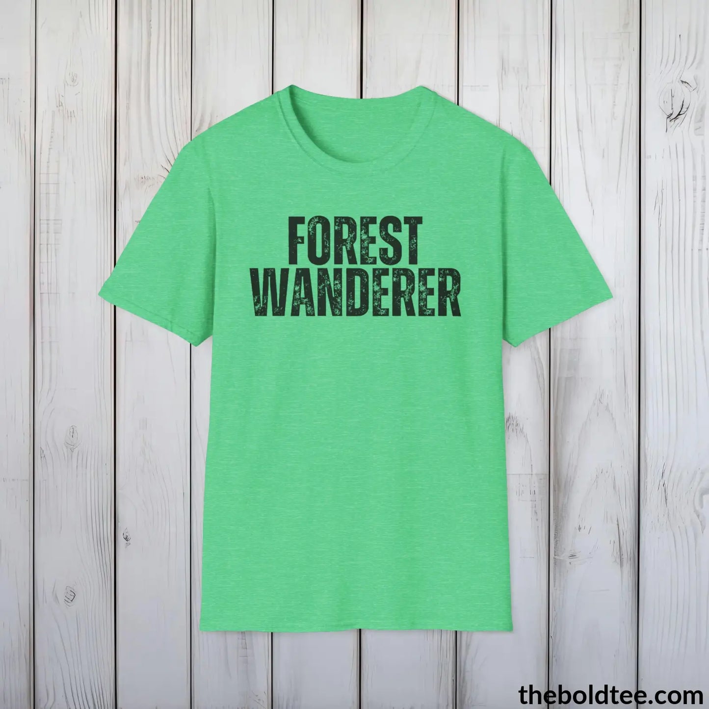 FOREST WANDERER Hiking Tee - Sustainable & Soft Cotton Crewneck Unisex T-Shirt - 8 Trendy Colors