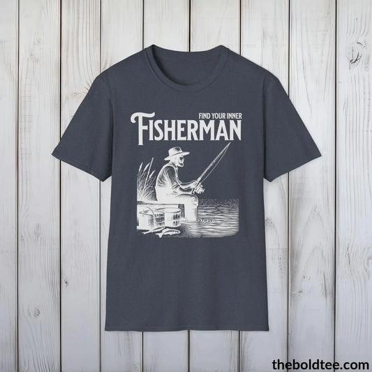 Find Your Inner Fisherman T-Shirt - Premium Fishing Graphic Tee - Fishing Gift For Fishermen - Sport Fishing T-Shirt - 9 Colors Available