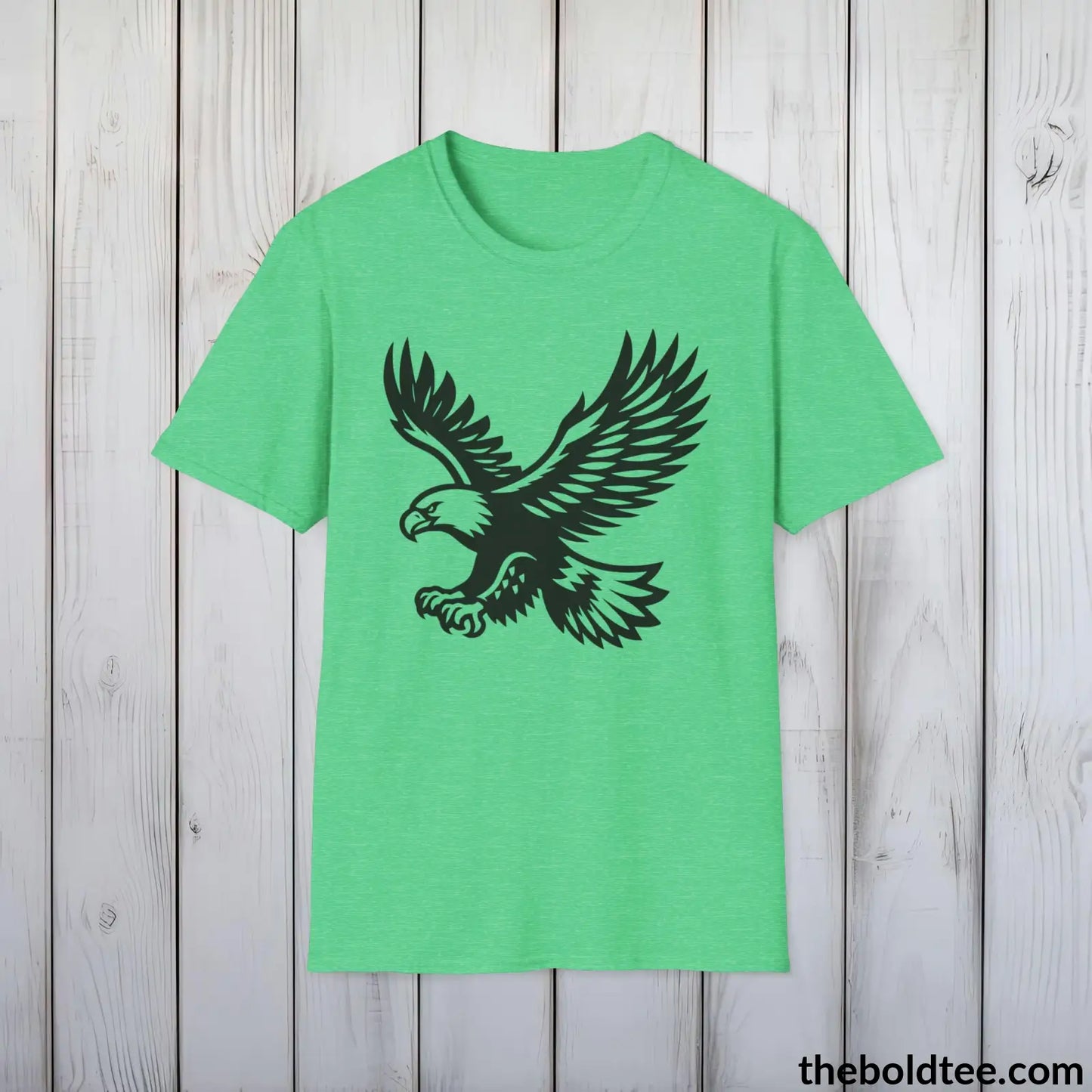 Eagle Tee - Casual, Sustainable & Soft Cotton Crewneck Unisex T-Shirt - 9 Bold Colors