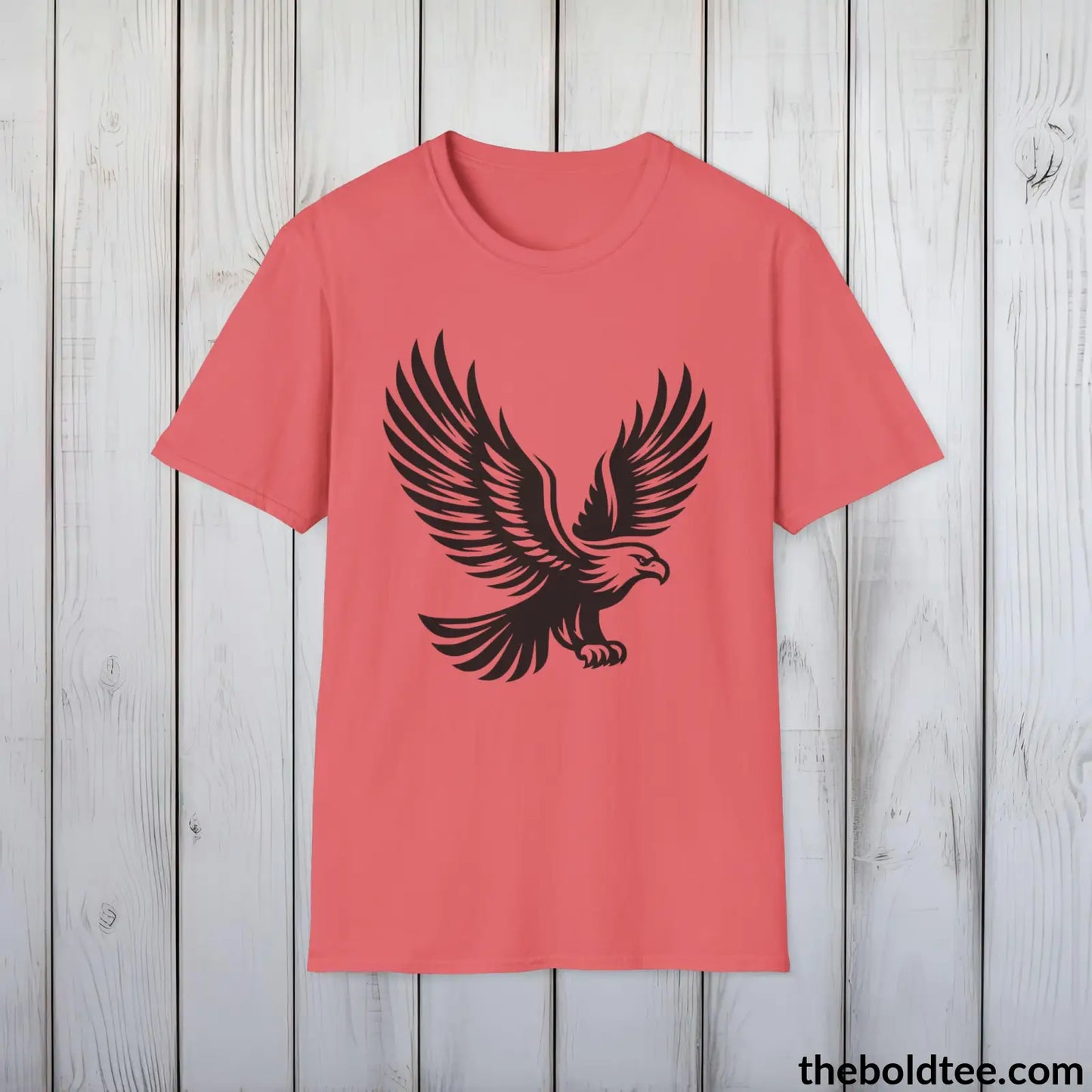 Eagle Tee - Casual, Sustainable & Soft Cotton Crewneck Unisex T-Shirt - 9 Bold Colors