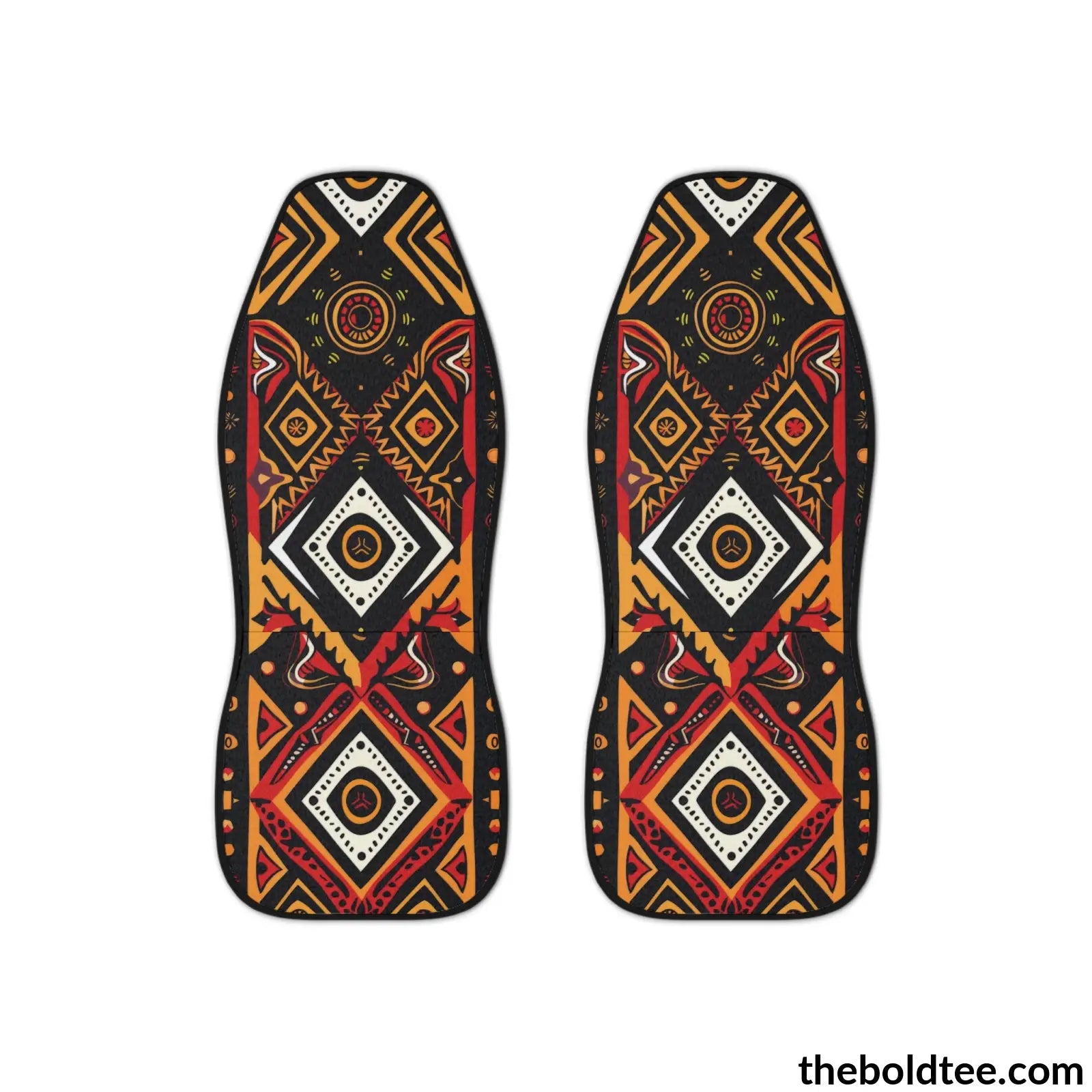 African Tribal Car Seat Covers (2 Pcs.) All Over Prints