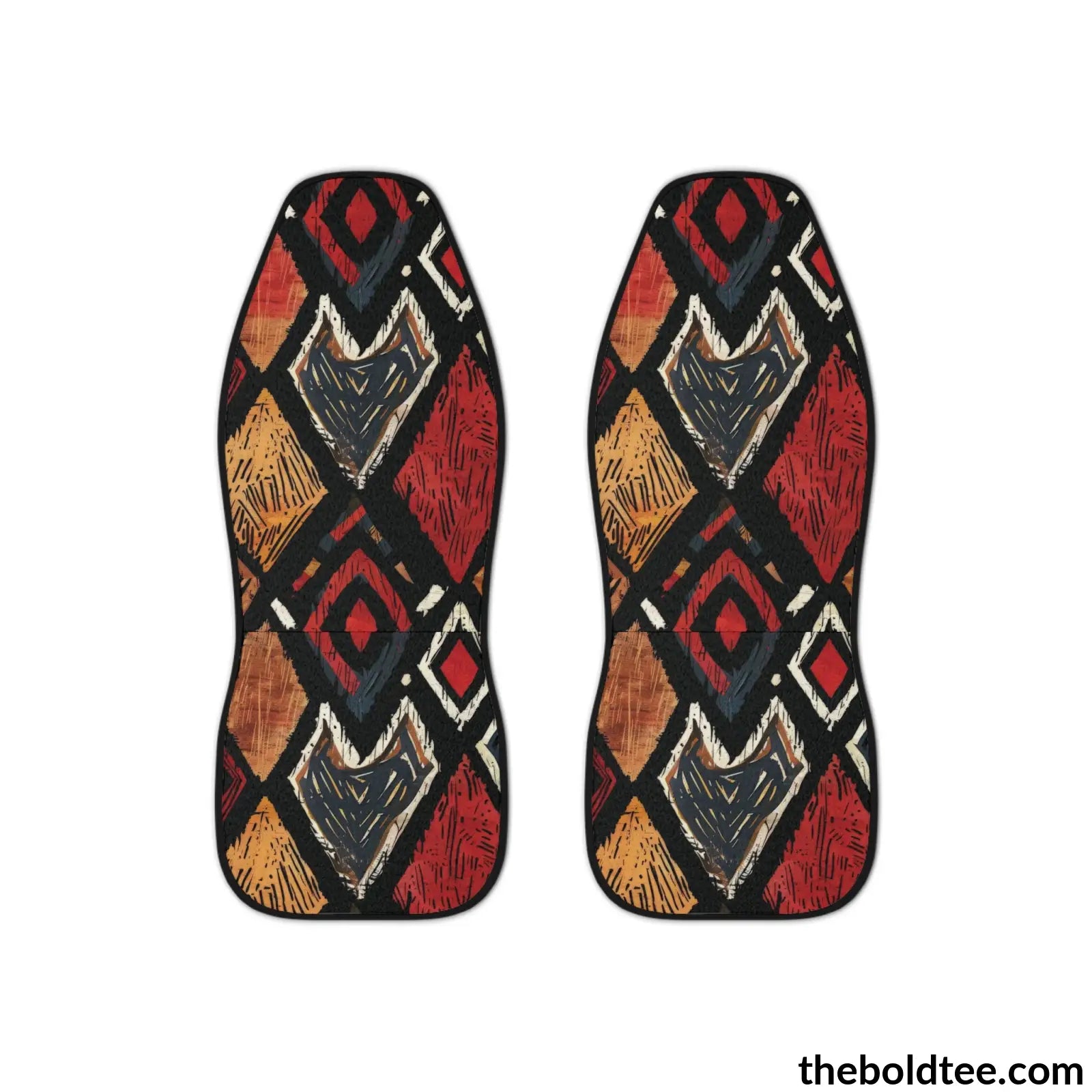 African Tribal Car Seat Covers (2 Pcs.) All Over Prints