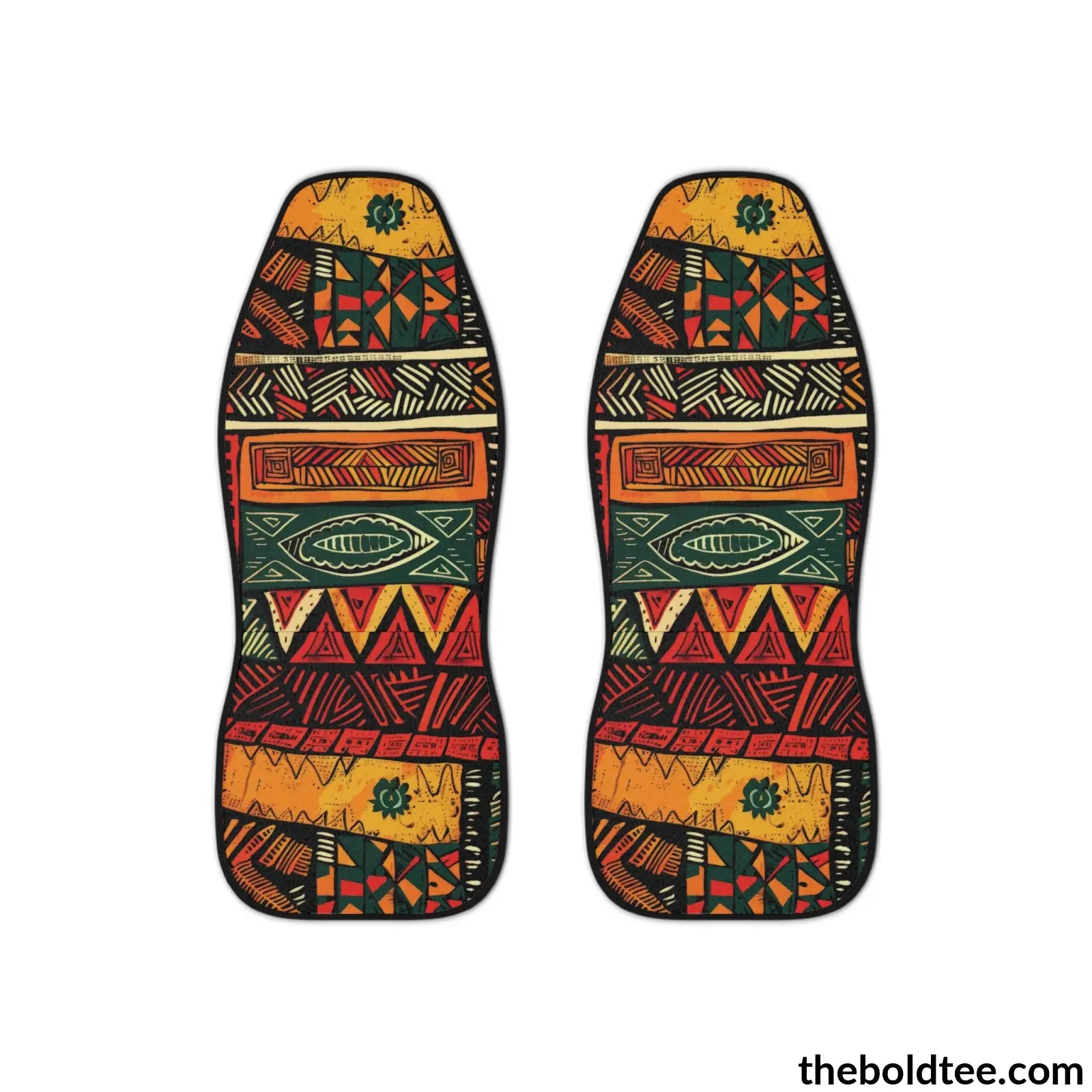 African Tribal Car Seat Covers (2 Pcs.) All Over Prints