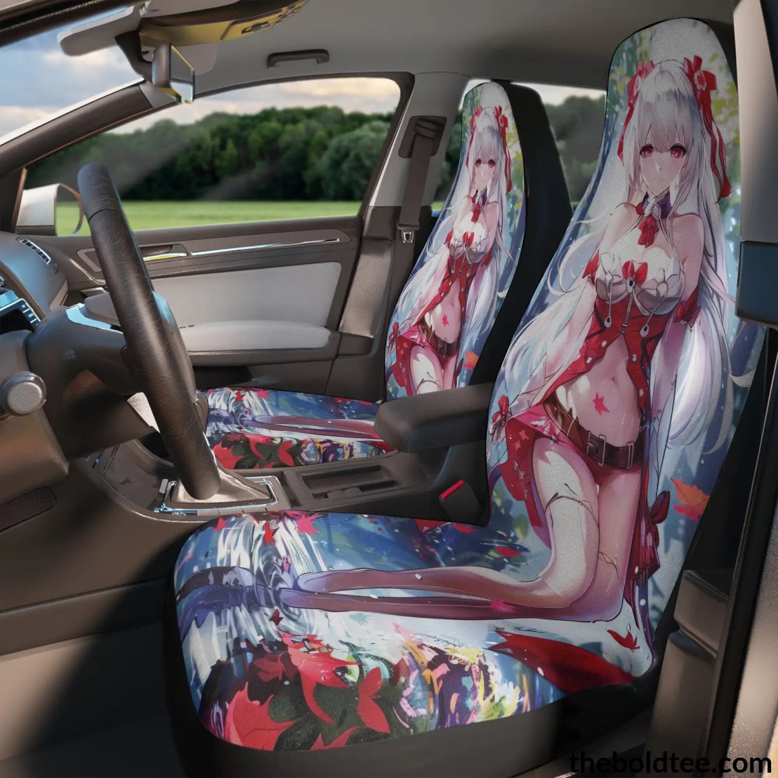 Anime Girl Car Seat Covers (2 Pcs.) All Over Prints