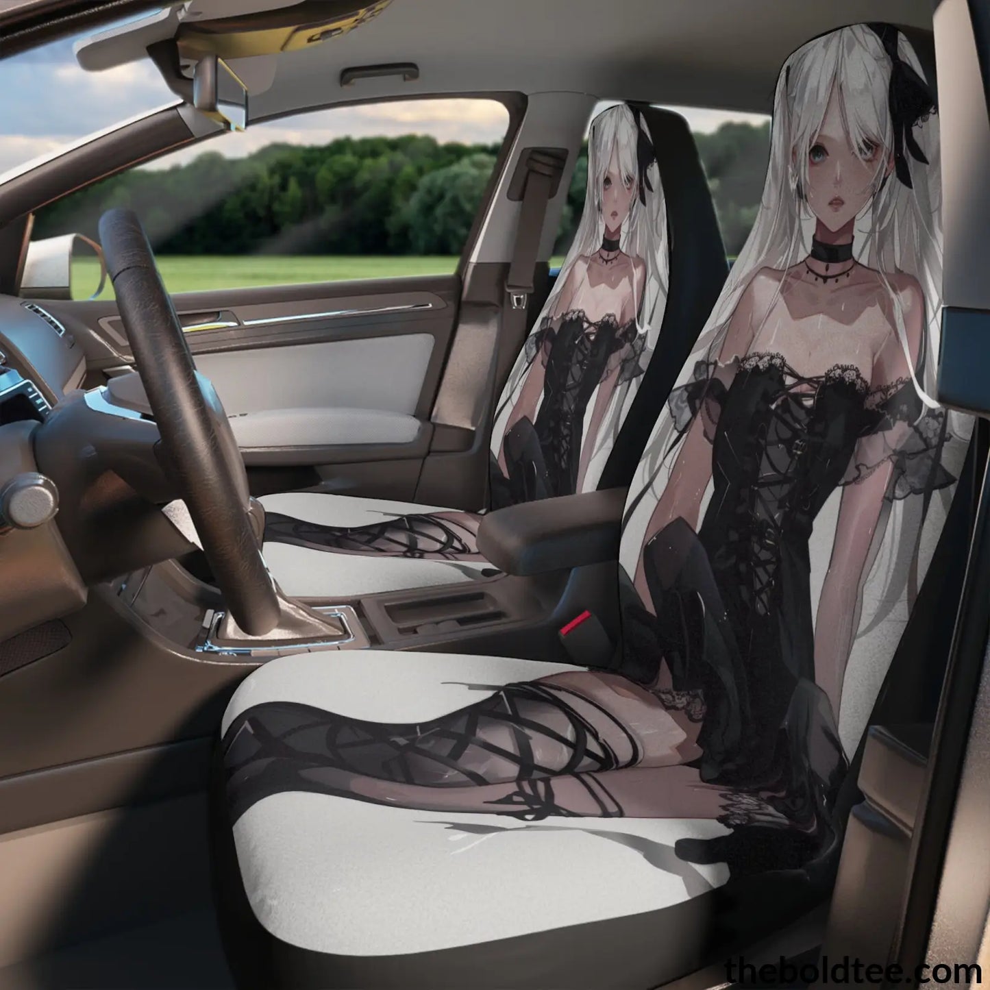 Anime Girl Car Seat Covers (2 Pcs.) All Over Prints