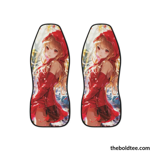 Anime Girl Car Seat Covers (2 Pcs.) All Over Prints