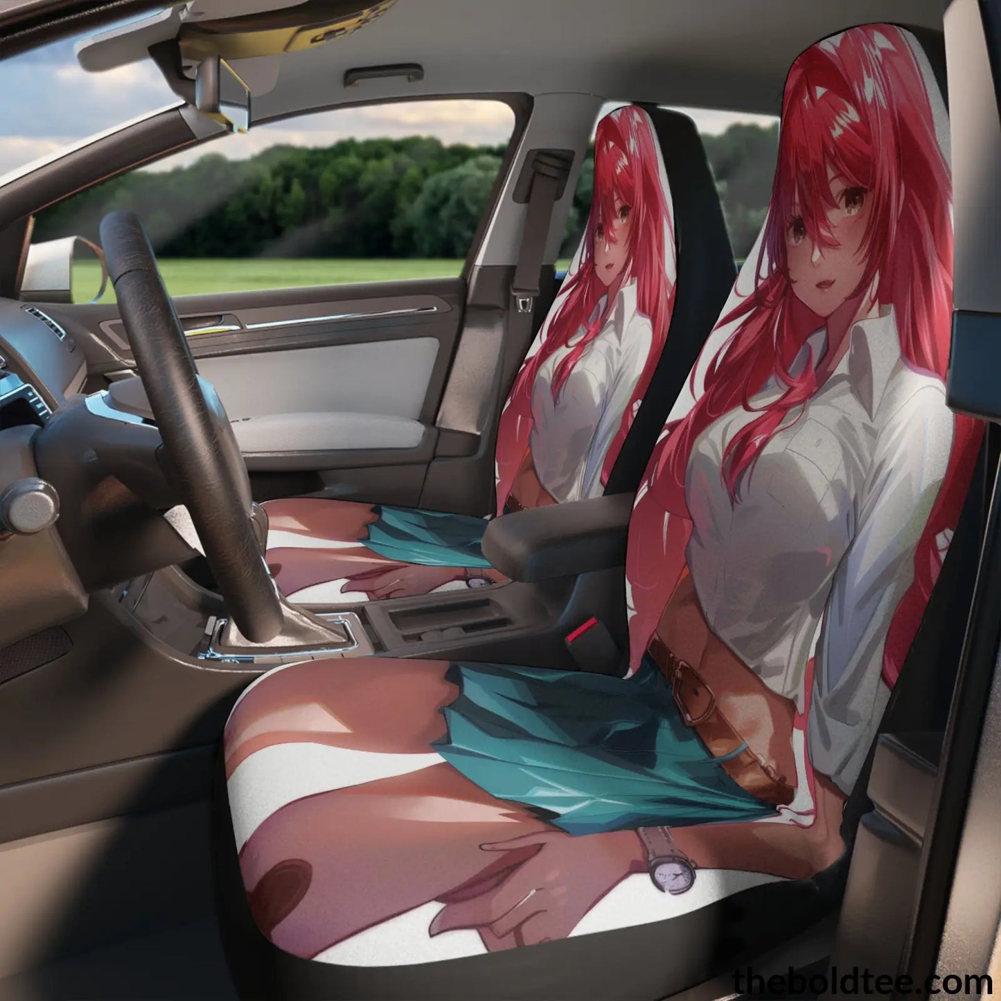 Anime Girl Car Seat Covers (2 Pcs.) All Over Prints