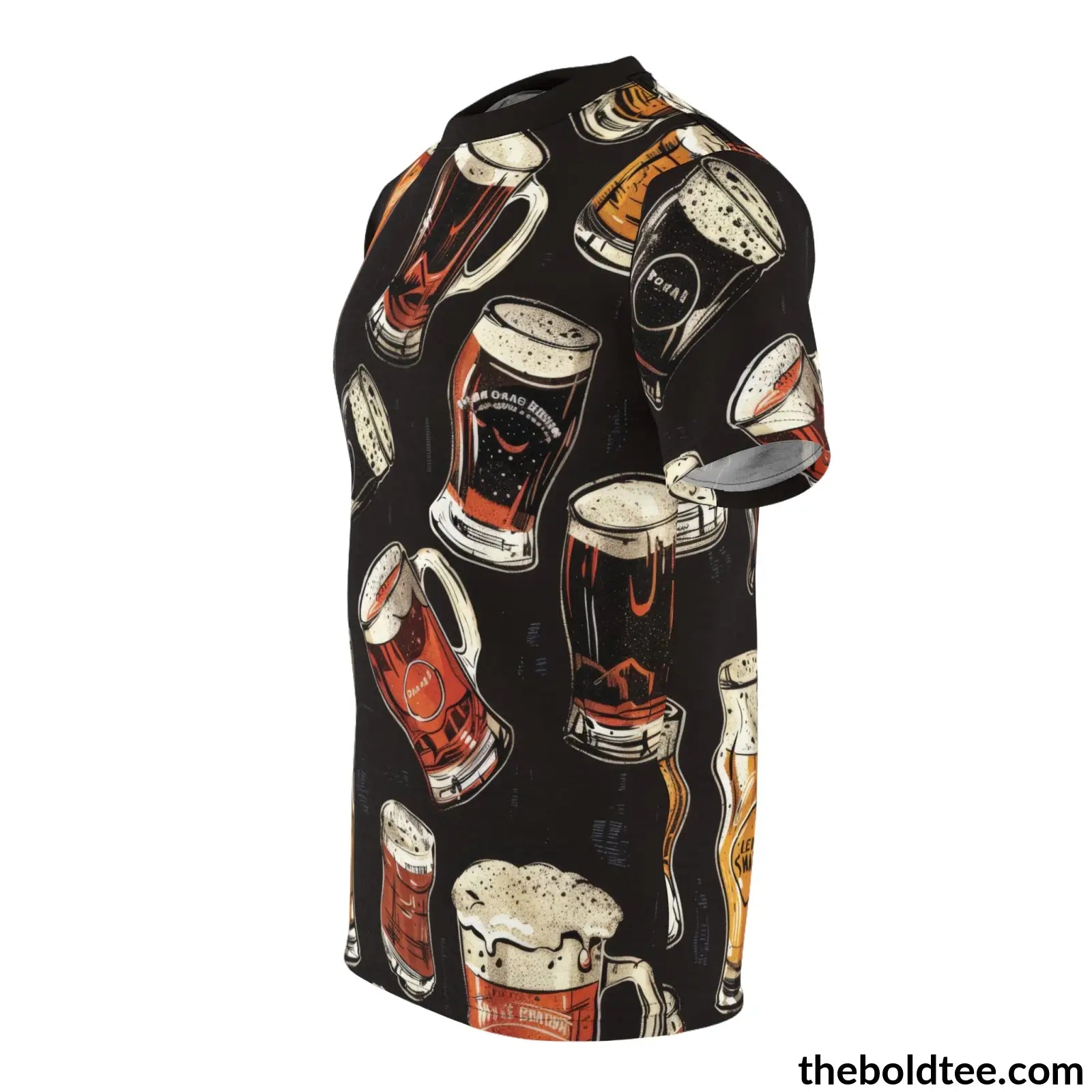 Beer Tee - Premium All Over Print Crewneck Shirt Prints