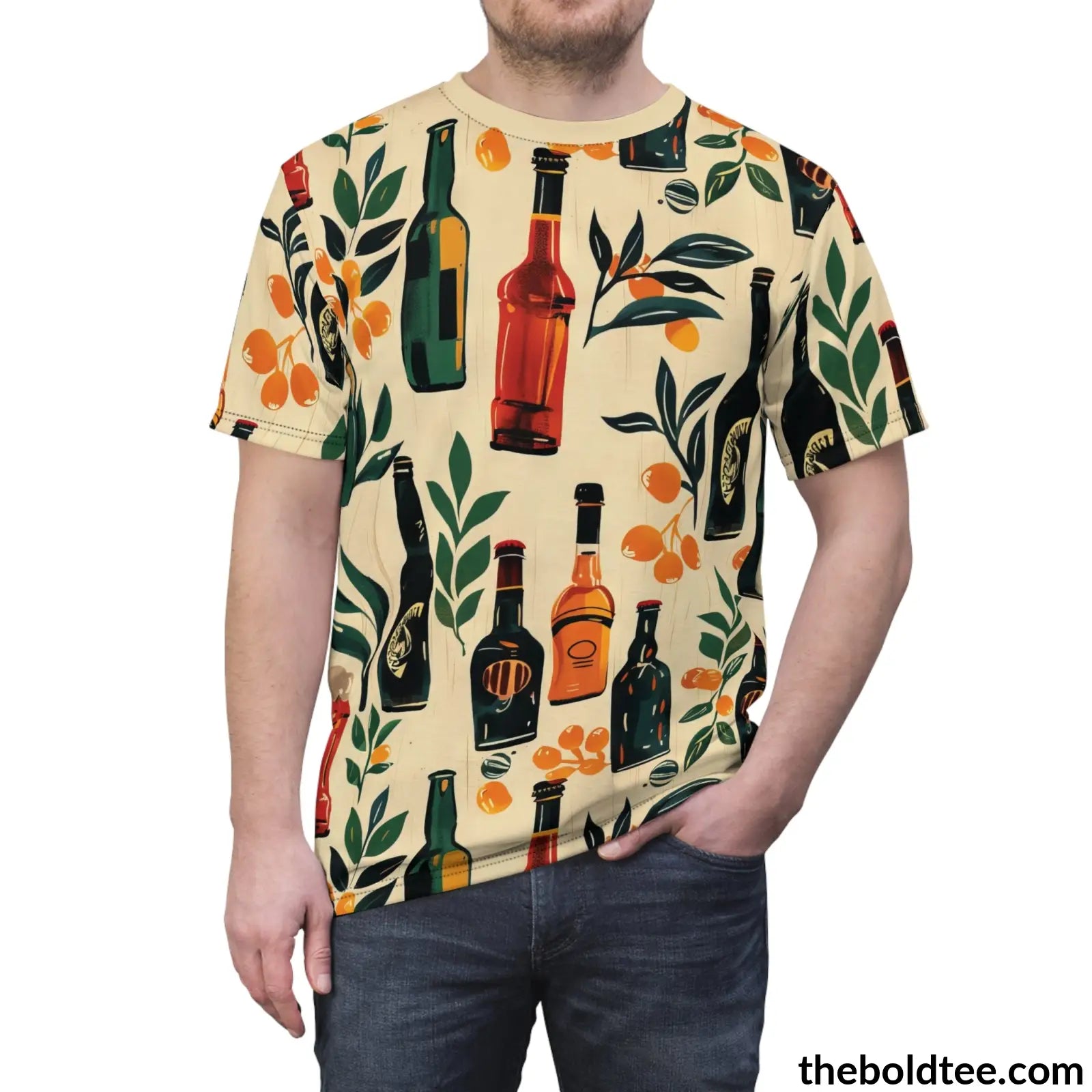 Beer Tee - Premium All Over Print Crewneck Shirt Prints