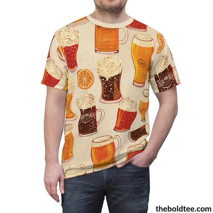 Beer Tee - Premium All Over Print Crewneck Shirt Prints