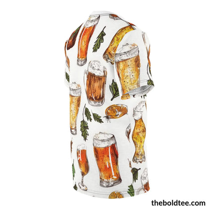 Beer Tee - Premium All Over Print Crewneck Shirt Prints