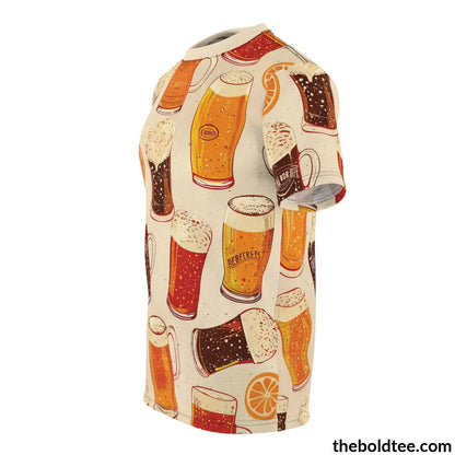 Beer Tee - Premium All Over Print Crewneck Shirt Prints