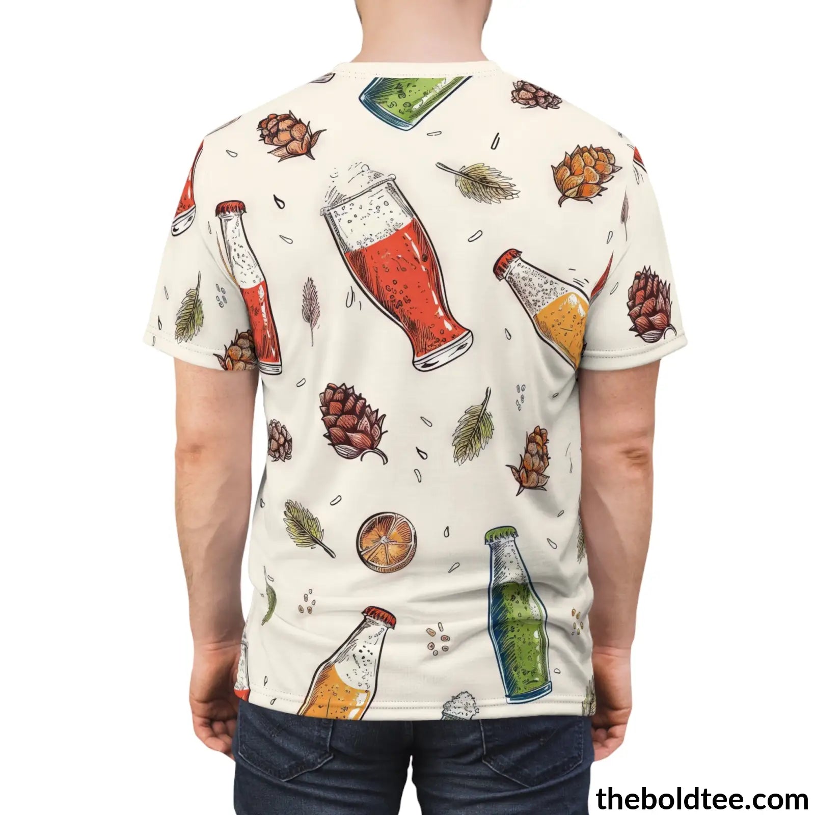 Beer Tee - Premium All Over Print Crewneck Shirt Prints