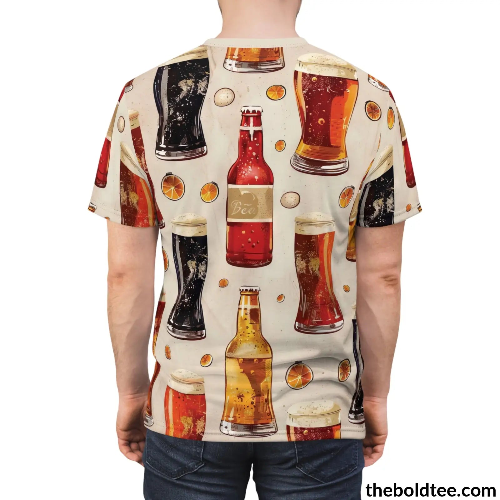 Beer Tee - Premium All Over Print Crewneck Shirt Prints