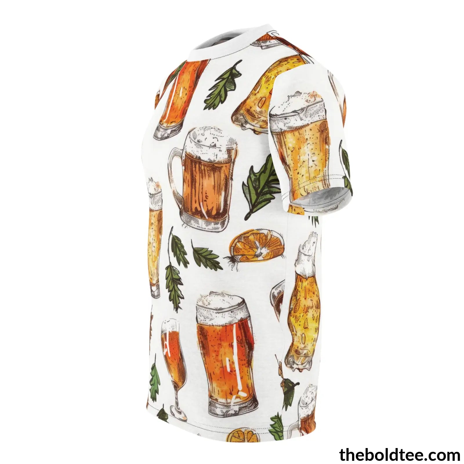 Beer Tee - Premium All Over Print Crewneck Shirt Prints