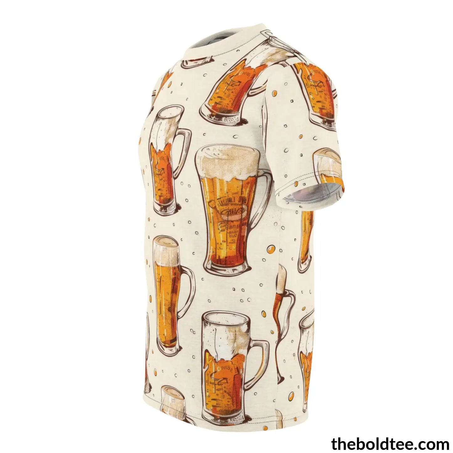 Beer Tee - Premium All Over Print Crewneck Shirt Prints