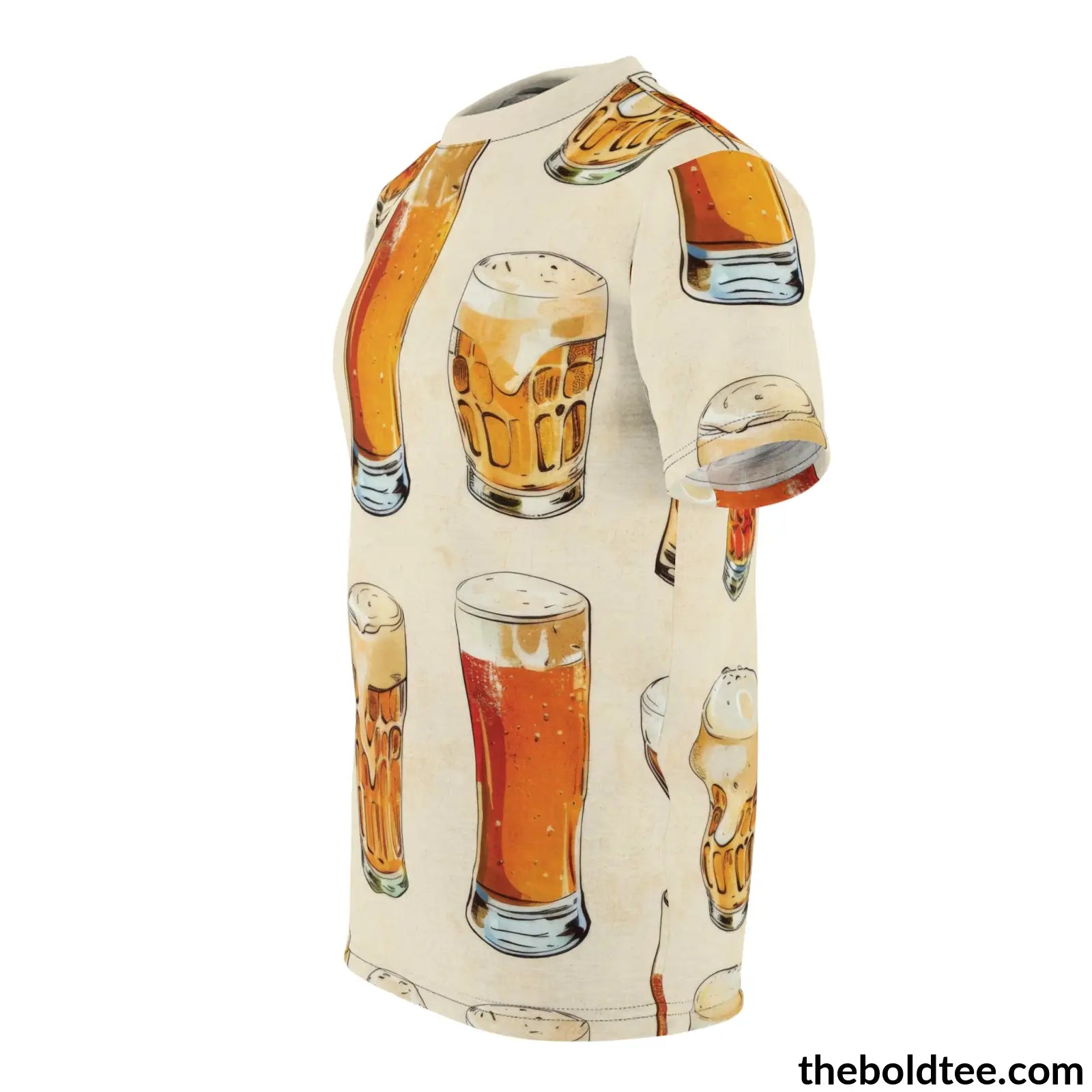 Beer Tee - Premium All Over Print Crewneck Shirt Prints