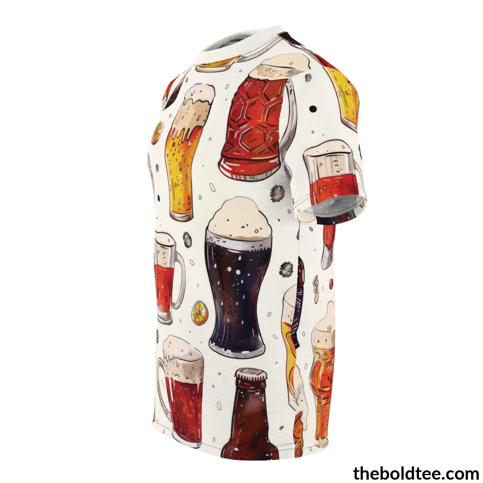 Beer Tee - Premium All Over Print Crewneck Shirt Prints