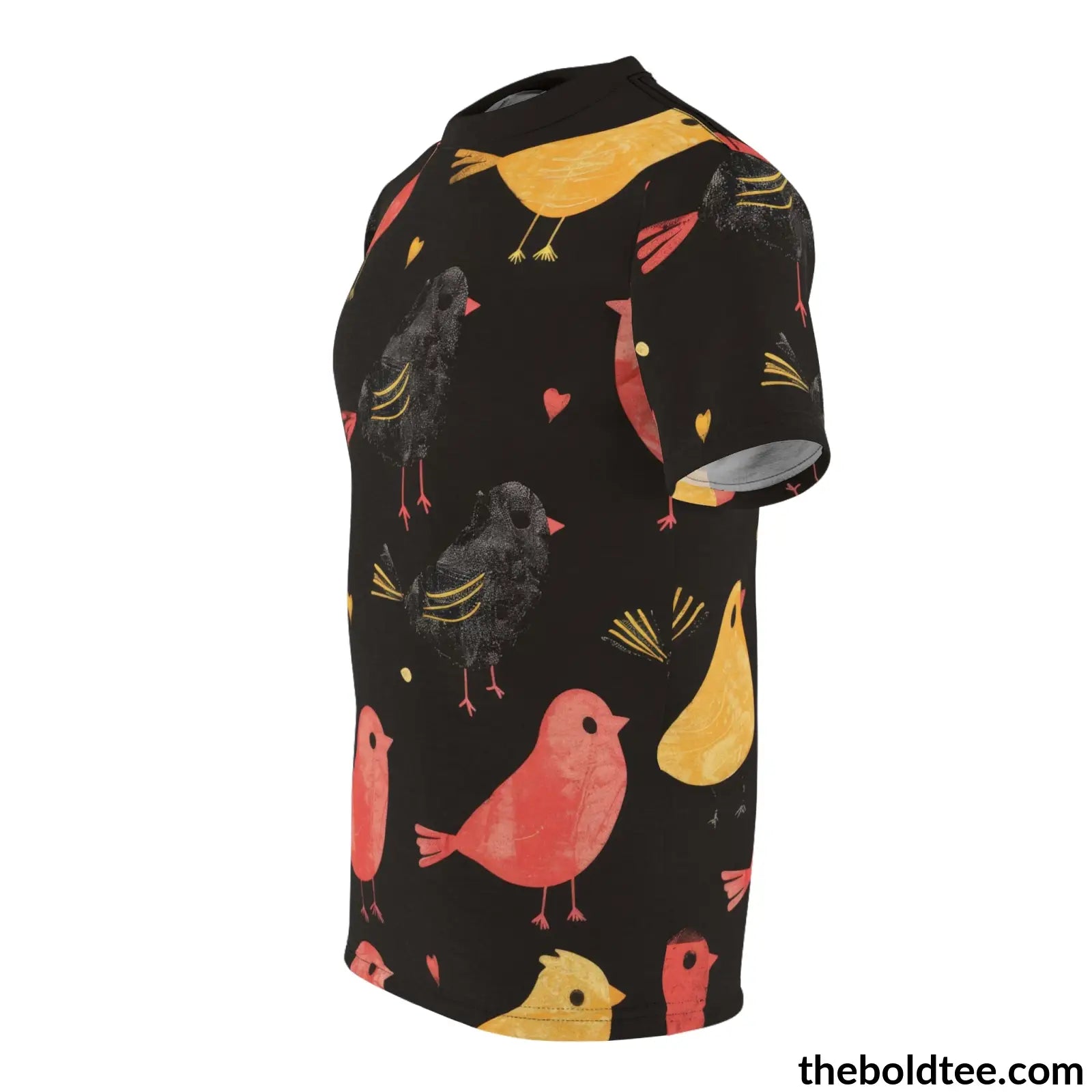 Birds Tee - Premium All Over Print Crewneck Shirt Prints