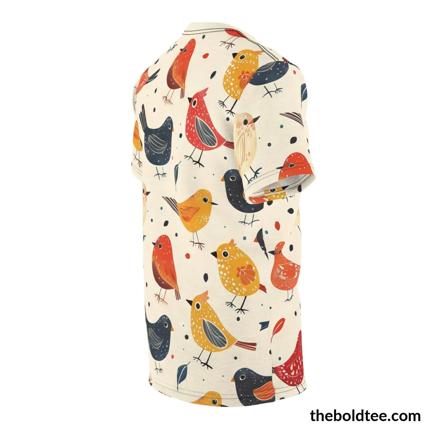 Birds Tee - Premium All Over Print Crewneck Shirt Prints