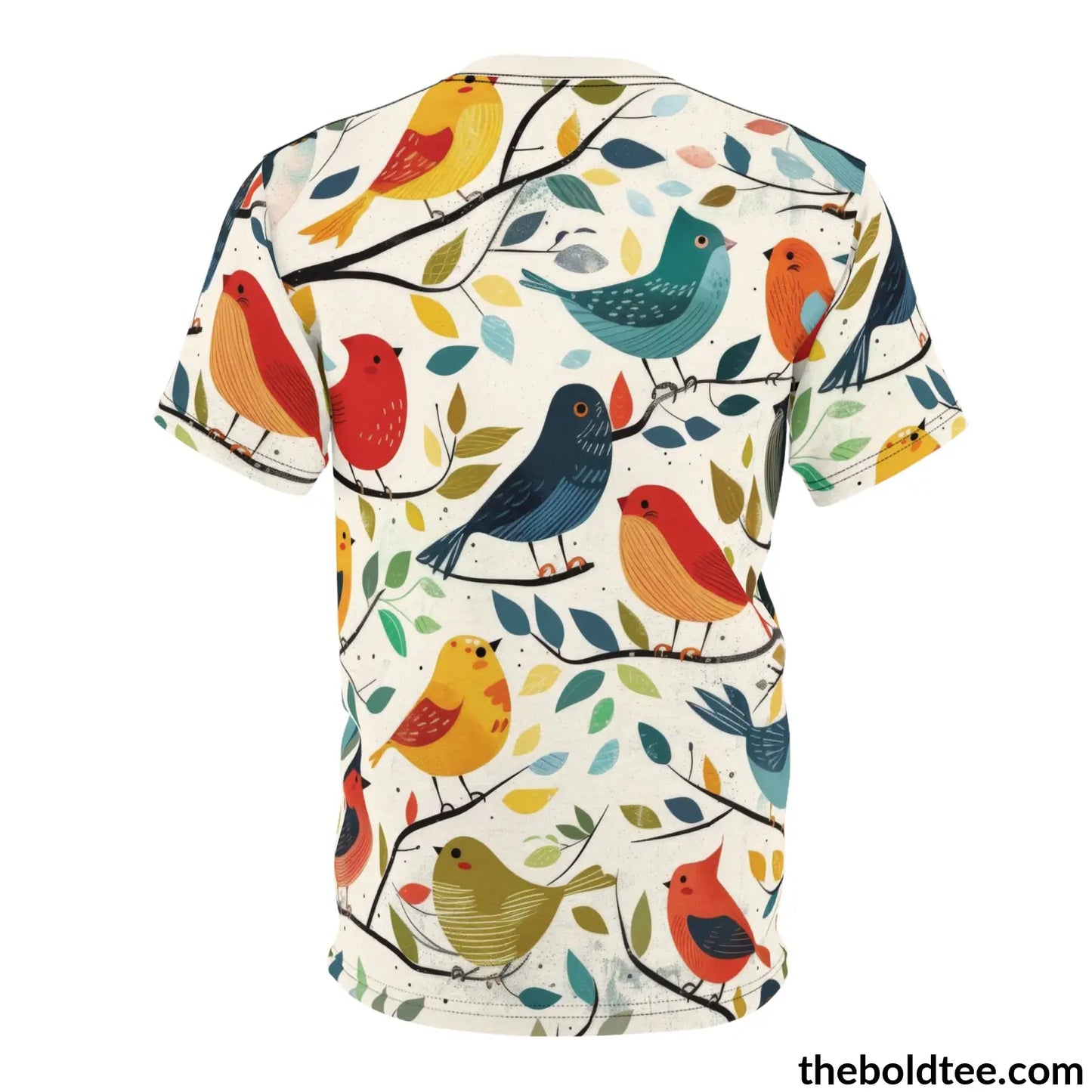 Birds Tee - Premium All Over Print Crewneck Shirt Prints