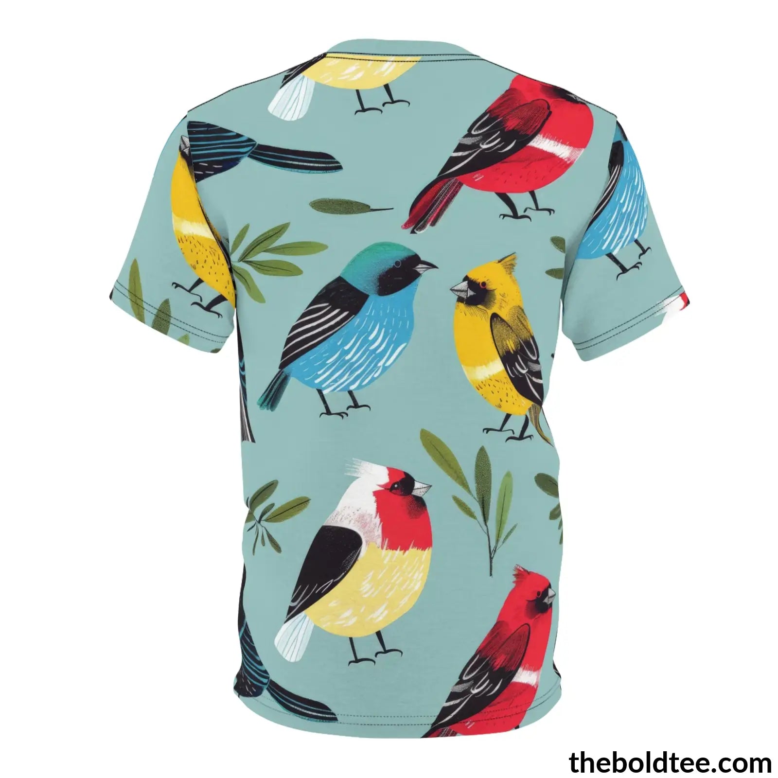 Birds Tee - Premium All Over Print Crewneck Shirt Prints