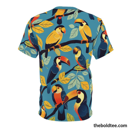 Birds Tee - Premium All Over Print Crewneck Shirt Prints