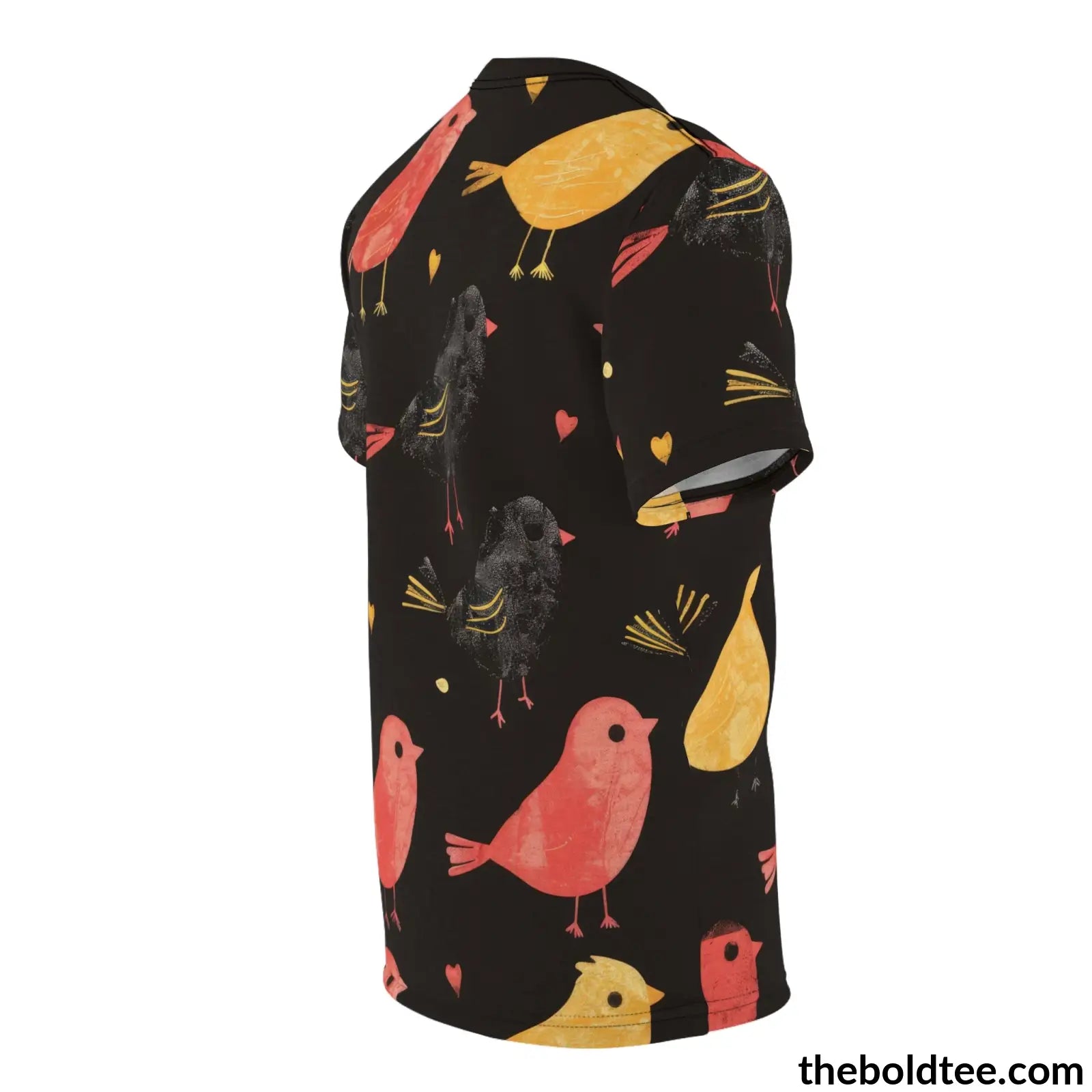 Birds Tee - Premium All Over Print Crewneck Shirt Prints