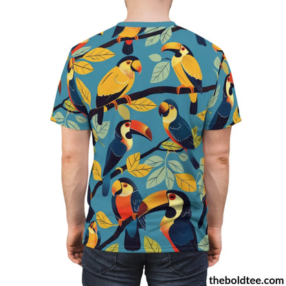 Birds Tee - Premium All Over Print Crewneck Shirt Prints