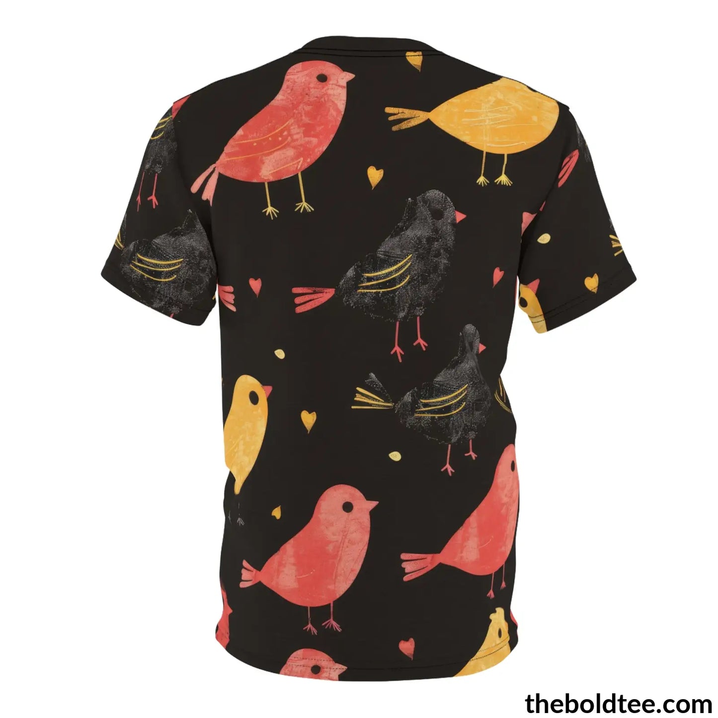 Birds Tee - Premium All Over Print Crewneck Shirt Prints