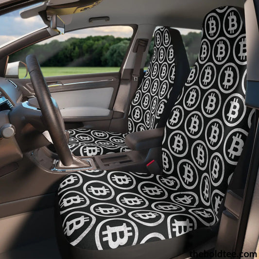 Bitcoin Car Seat Covers (2 Pcs.) All Over Prints