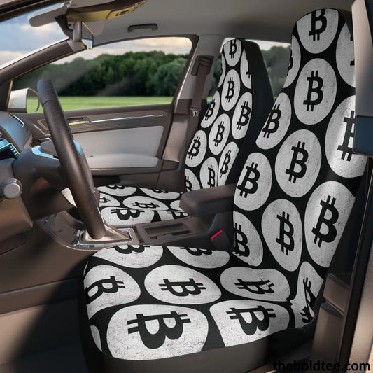 Bitcoin Car Seat Covers (2 Pcs.) All Over Prints