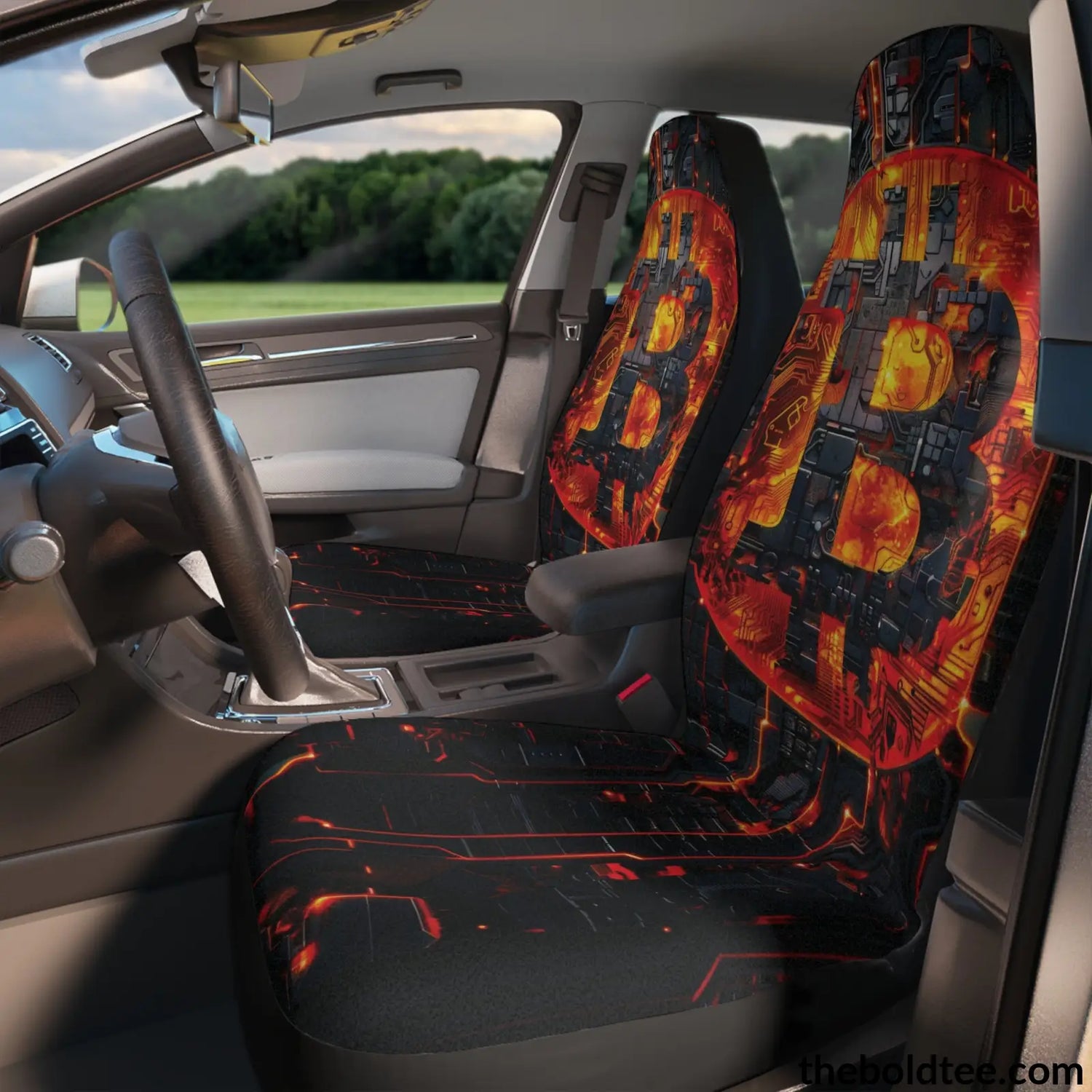 Bitcoin Car Seat Covers (2 Pcs.) All Over Prints