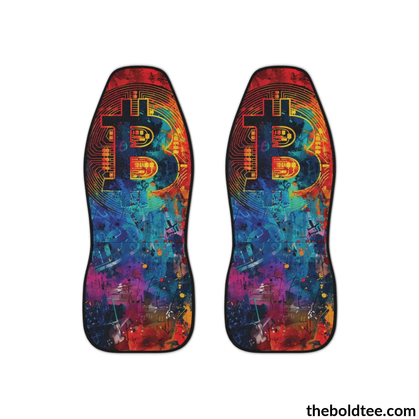 Bitcoin Car Seat Covers (2 Pcs.) All Over Prints