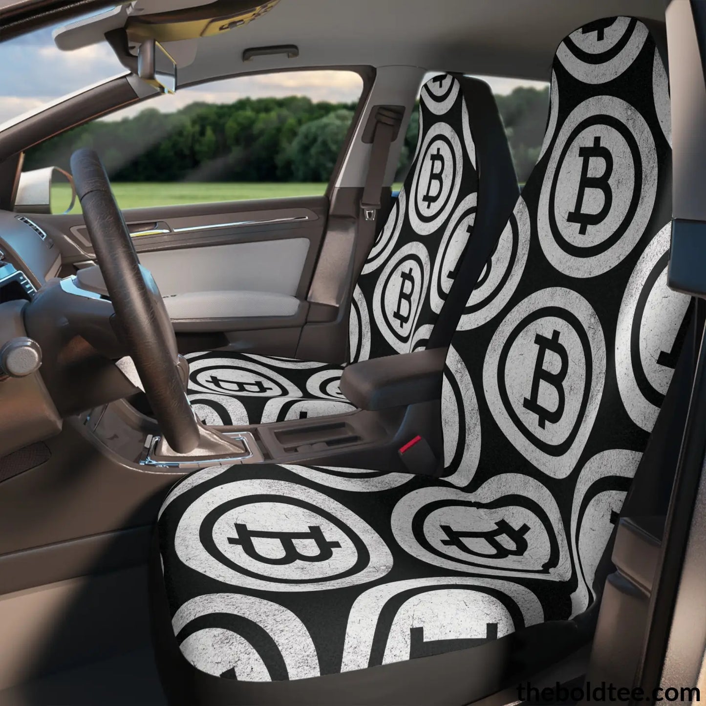 Bitcoin Car Seat Covers (2 Pcs.) All Over Prints