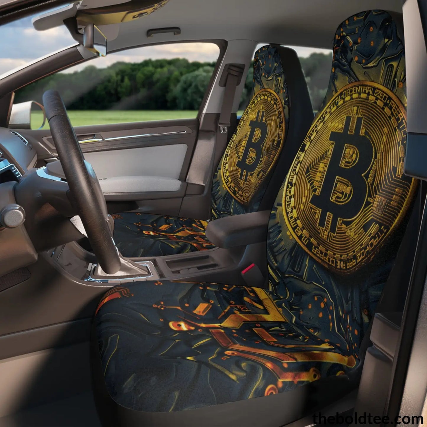 Bitcoin Car Seat Covers (2 Pcs.) All Over Prints