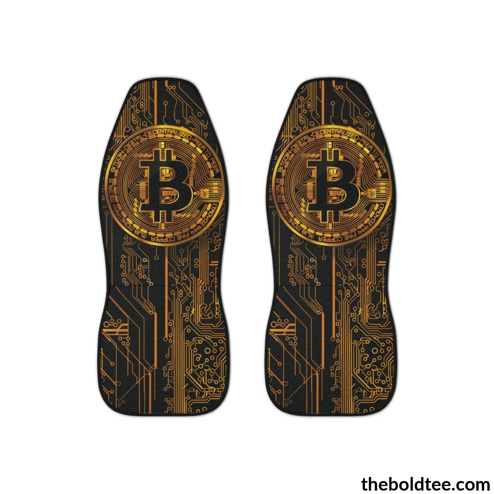 Bitcoin Car Seat Covers (2 Pcs.) All Over Prints