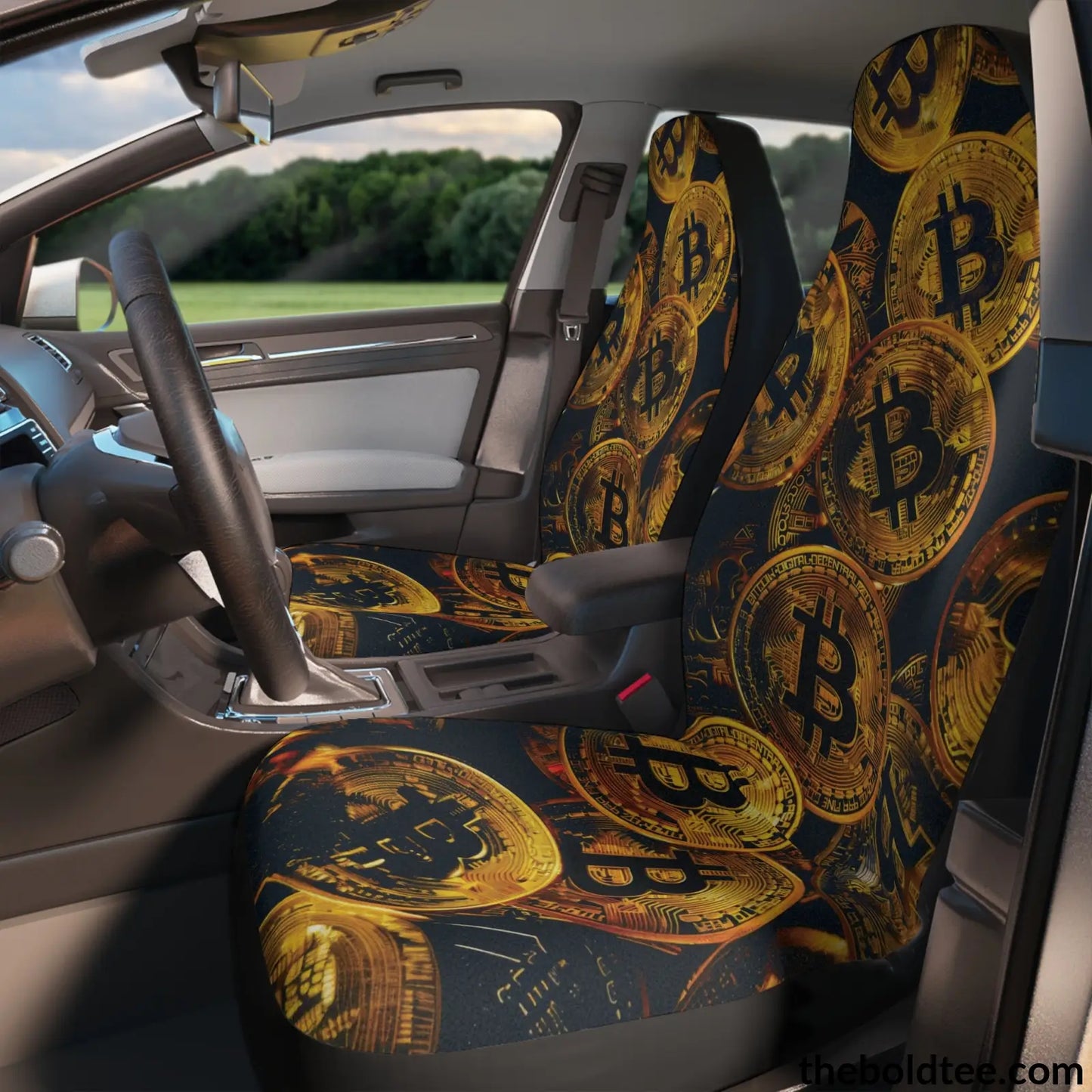 Bitcoin Car Seat Covers (2 Pcs.) All Over Prints